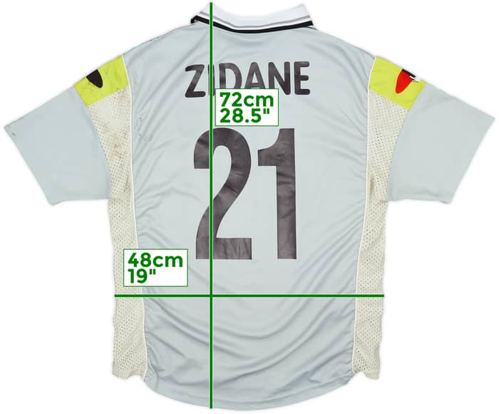 Camiseta de la tercera equipación del Juventus Ciaoweb 2000-01 Zidane #21 - 5/10 - (L)