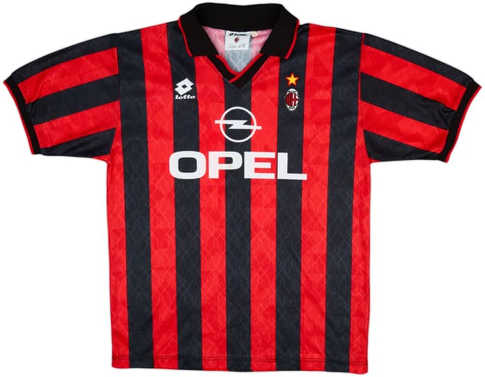 1994-95 AC Milan Home Shirt Maldini #3 - 7/10 - (L)