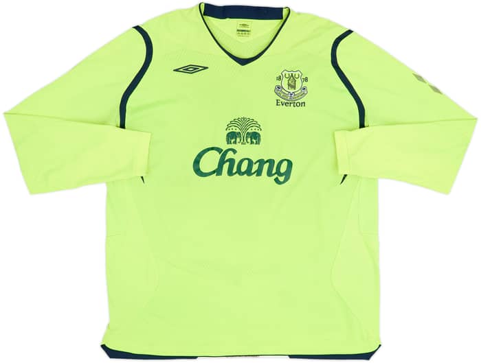 2008-09 Everton Third L/S Shirt Baines #3 - 7/10 - (XXL)