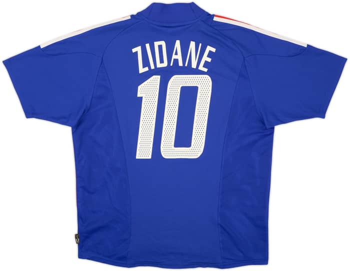 2002-04 France Home Shirt Zidane #10 - 7/10 - (L)