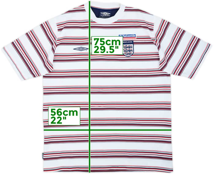 2004-06 England Umbro Cotton Tee - 5/10 - (L)