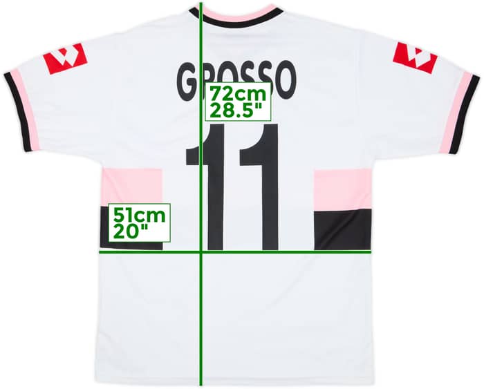 2004-05 Palermo Away Shirt Grosso #11 - 8/10 - (M)