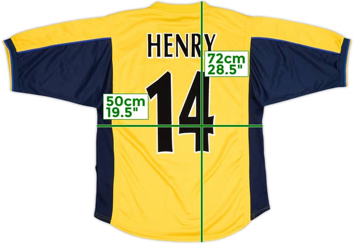 1999-01 Arsenal Away Shirt Henry #14 - 10/10 - (M)
