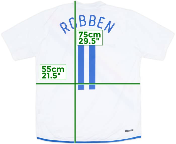 2006-08 Netherlands Away Shirt Robben #11 (L)