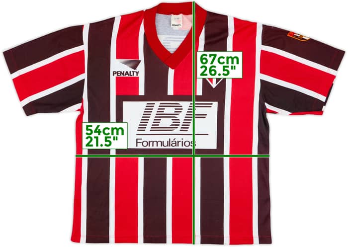 Camiseta de visitante del Sao Paulo 1991-92 #11 - 6/10 - (L)