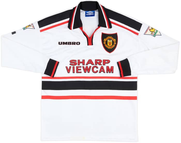1997-99 Manchester United Away L/S Shirt Pallister #6 - 7/10 - (M)