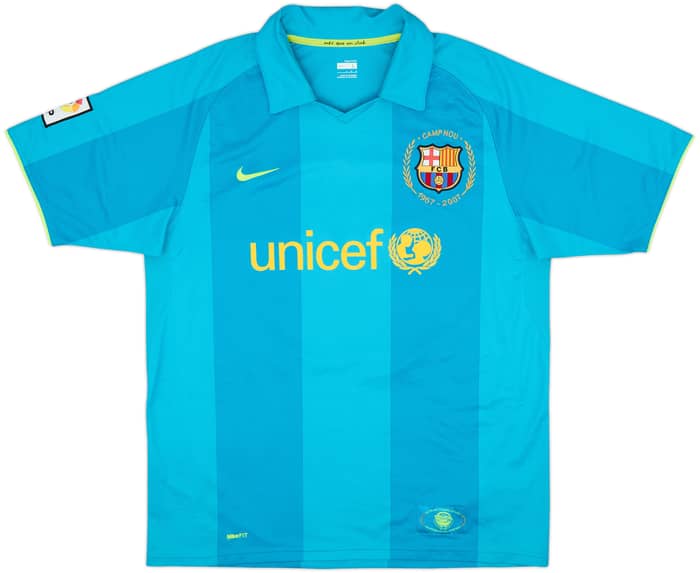 2007-09 Barcelona Away Shirt Ronaldinho #10 - 8/10 - (L)