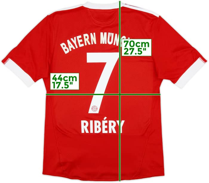 2009-10 Bayern Munich Home Shirt Ribery #7 - 6/10 - (S)