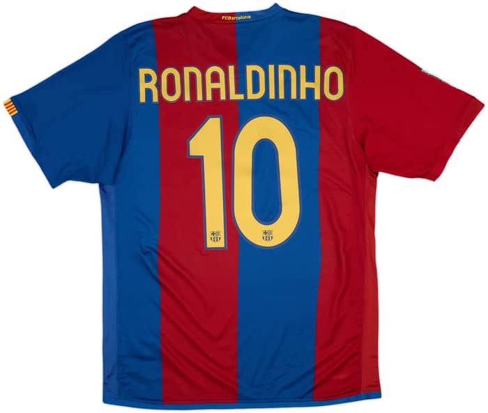 2006-07 Barcelona Home Shirt Ronaldinho #10 - 10/10 - (M)