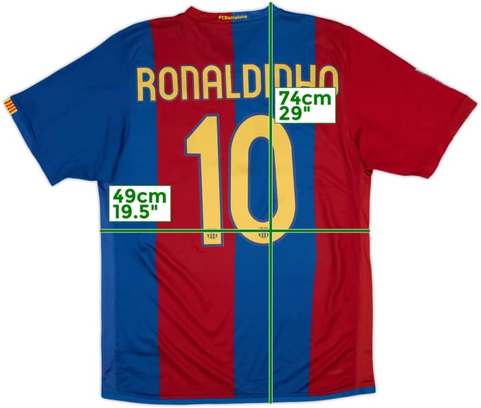 2006-07 Barcelona Home Shirt Ronaldinho #10 - 10/10 - (M)