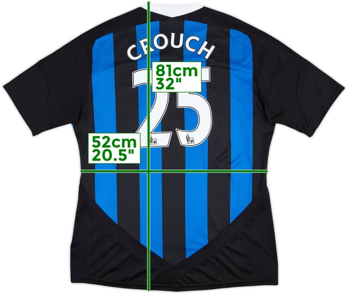 2011-12 Stoke City Away Shirt Crouch #25 - 9/10 - (XL)
