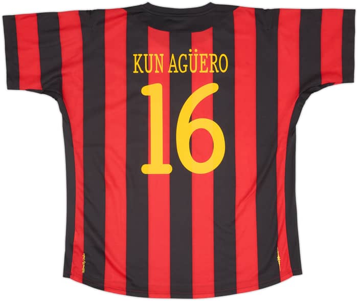 2011-12 Manchester City Away Shirt Kun Aguero #16 (XXL)