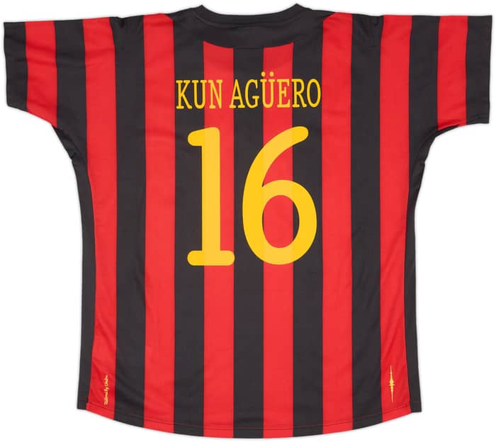 2011-12 Manchester City Away Shirt Kun Aguero #16 (XL)
