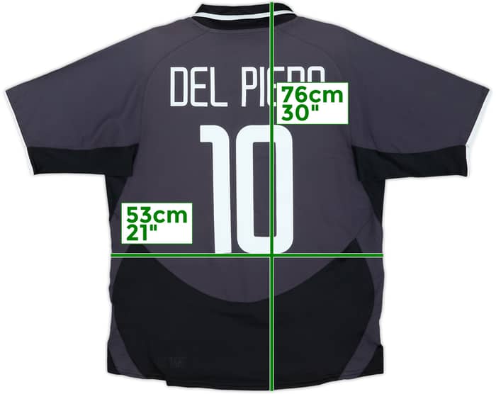 2003-04 Juventus Third Shirt Del Piero #10 - 7/10 - (M)