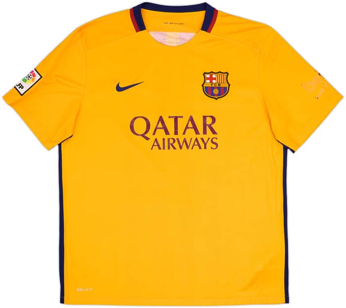 2015-16 Barcelona Away Shirt - 4/10 - (XL)