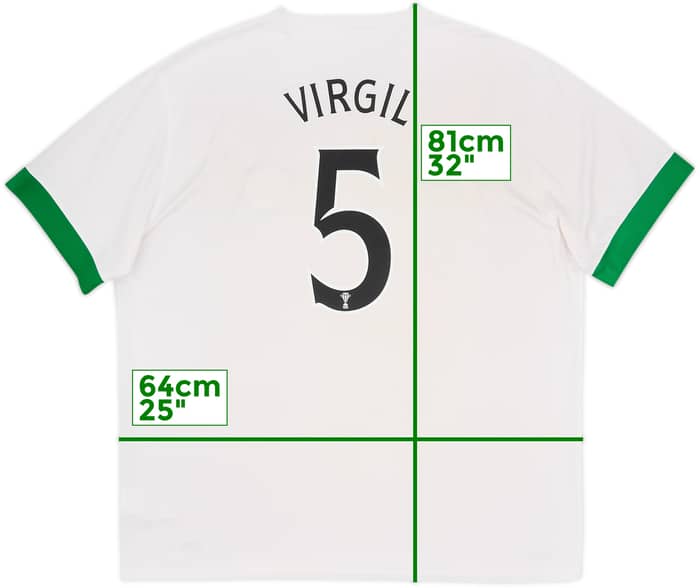 2014-15 Celtic European Third Shirt Virgil #5 - 5/10 - (XXL)