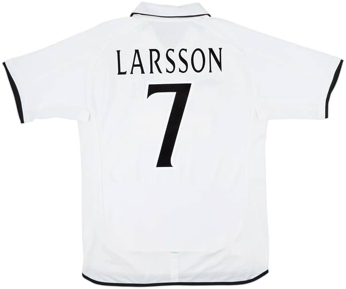 2001-02 Celtic Away Shirt Larsson #7 - 6/10 - (L)
