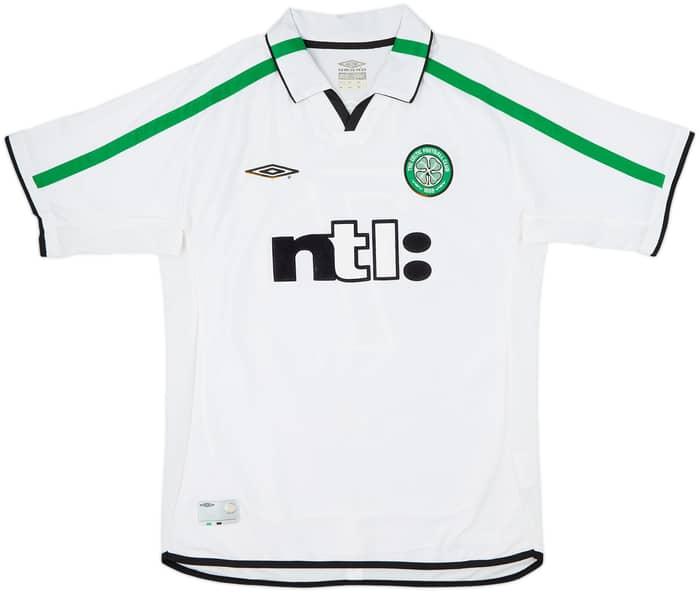 2001-02 Celtic Away Shirt Larsson #7 - 6/10 - (L)