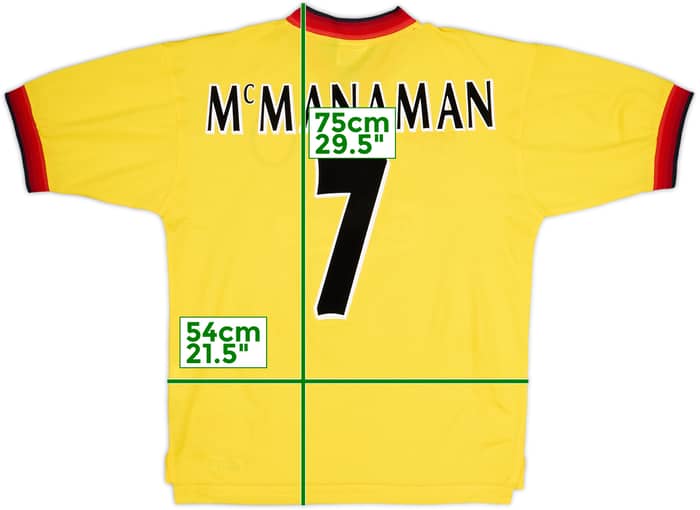 1997-99 Liverpool Away Shirt McManaman #7 - 9/10 - (M)