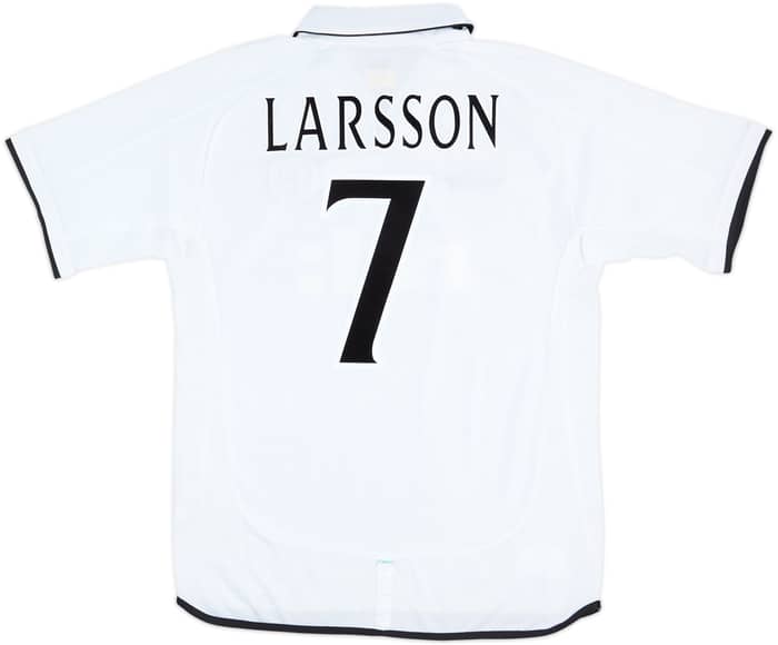 2001-02 Celtic Away Shirt Larsson #7 - 8/10 - (L)
