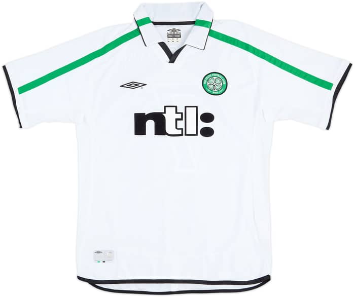 2001-02 Celtic Away Shirt Larsson #7 - 8/10 - (L)