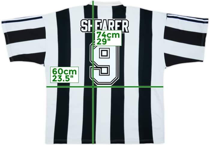1995-97 Newcastle Home Shirt Shearer #9 - 6/10 - (XL)