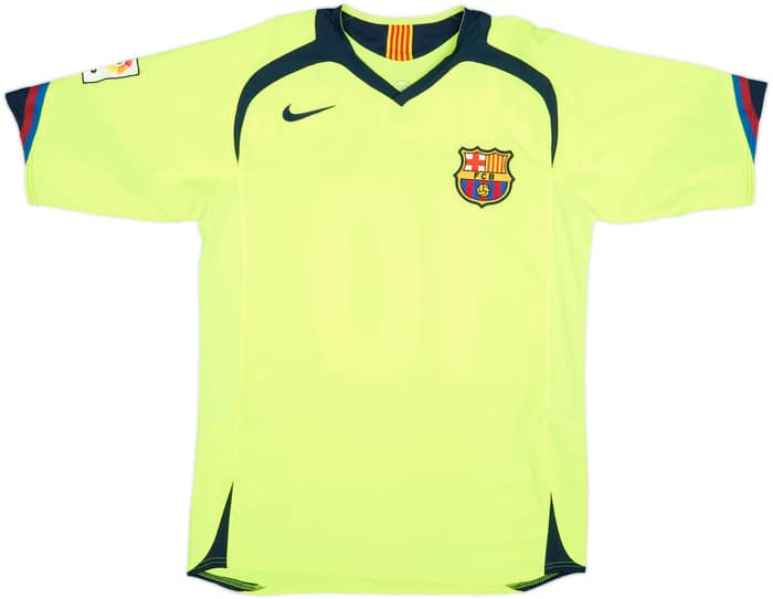 2005-06 Barcelona Away Shirt Ronaldinho #10 - 10/10 - (S)