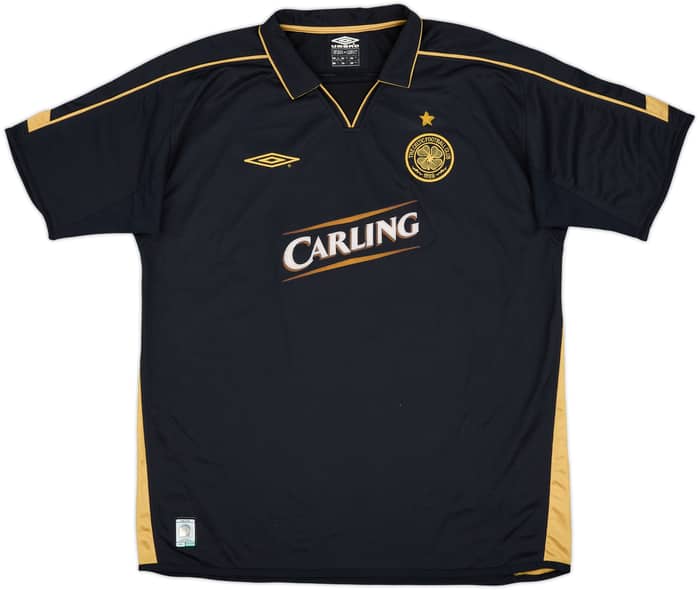 2003-04 Celtic Away Shirt Larsson #7 - 8/10 - (XL)