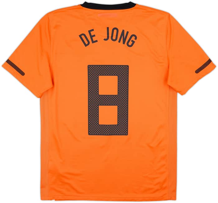 2010-11 Netherlands Home Shirt De Jong #8 - 8/10 - (M)