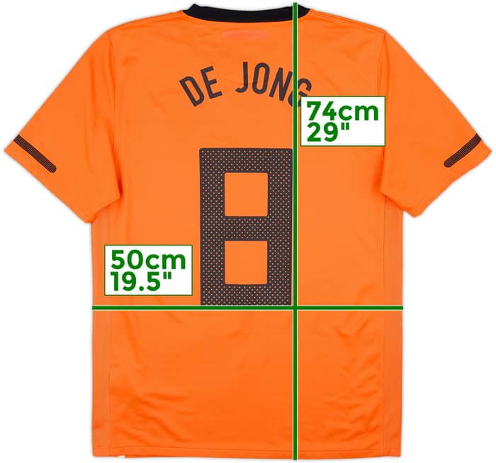 2010-11 Netherlands Home Shirt De Jong #8 - 8/10 - (M)