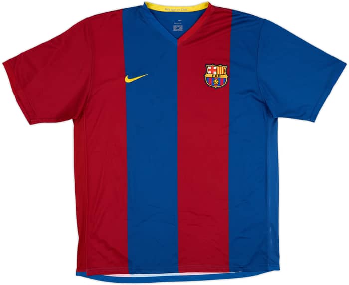 2006-07 Barcelona Home Shirt Ronaldinho #10 - 10/10 - (XL)