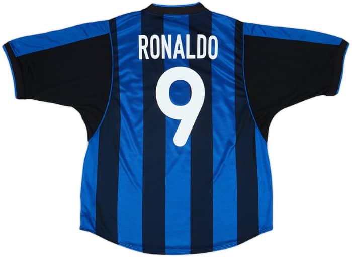 2000-01 Inter Milan Home Shirt Ronaldo #9 - 6/10 - (XL)