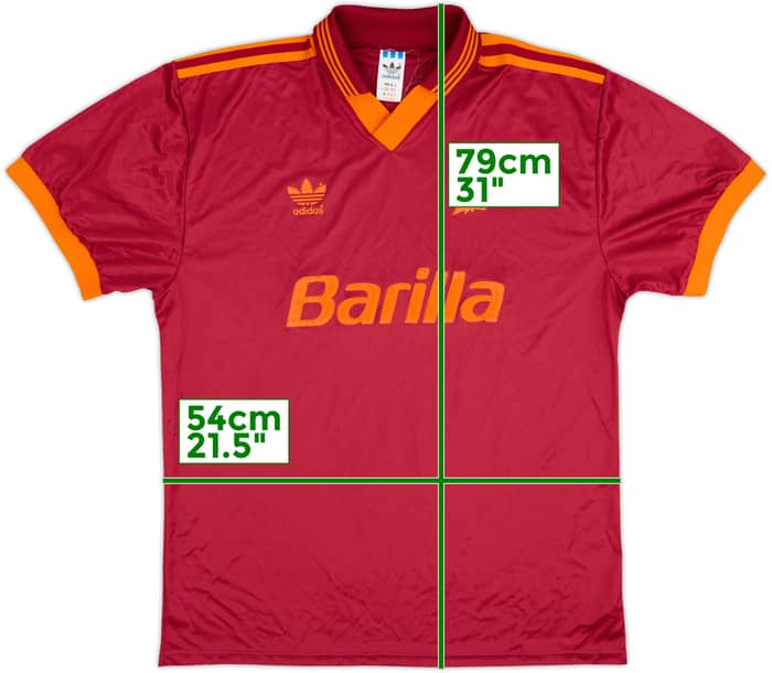 Camiseta de local de Roma 1992-94 - 7/10 - (L)