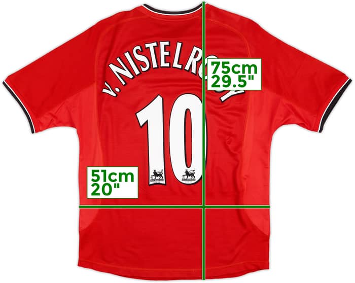 2000-02 Manchester United Home Shirt V.Nistelrooy #10 - 8/10 - (M)