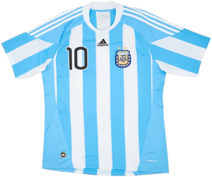 2010-11 Argentina Home Shirt Messi #10 - 5/10 - (L)