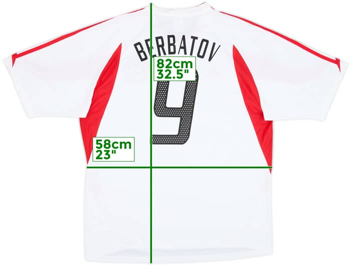 2003-05 Bayer Leverkusen Away Shirt Berbatov #9 - 6/10 - (XL)