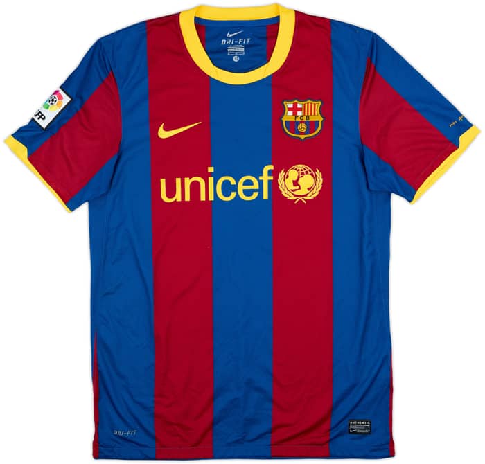 2010-11 Barcelona Home Shirt David Villa #7 - 5/10 - (M)