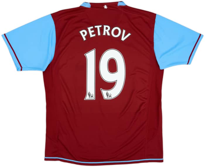 2007-08 Aston Villa Camiseta Local Petrov #19 - 8/10 - (L)