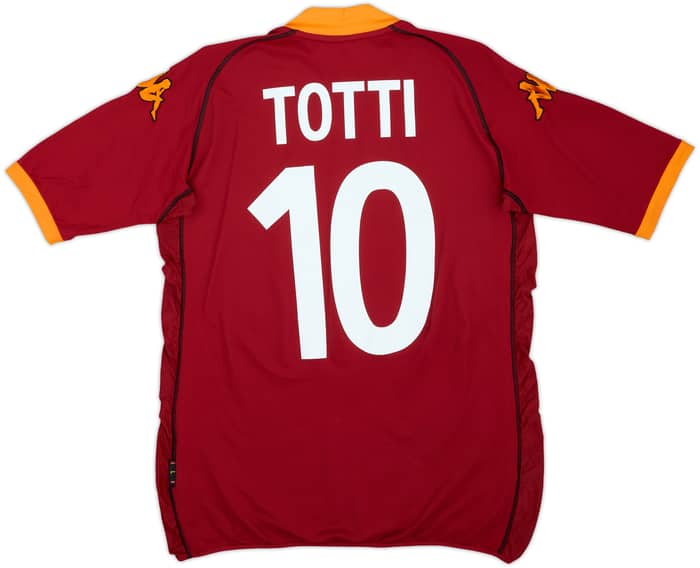 2002-03 Roma Home Shirt Totti #10 - 6/10 - (L)