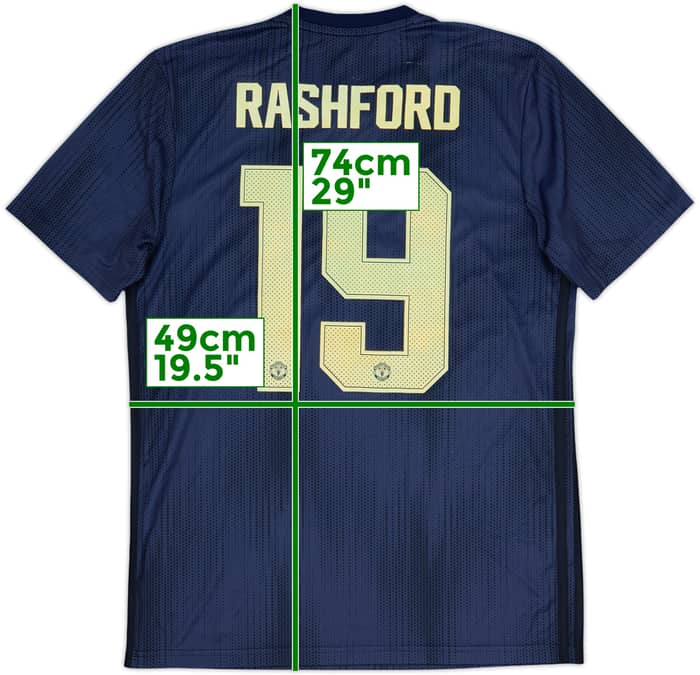 Camiseta de la tercera equipación del Manchester United 2018-19 Rashford #19 - 6/10 - (M)