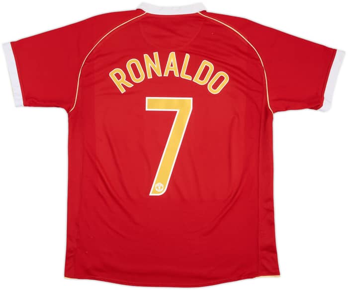2006-07 Manchester United Home Shirt Ronaldo #7 - 7/10 - (L)