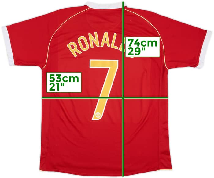 2006-07 Manchester United Home Shirt Ronaldo #7 - 7/10 - (L)