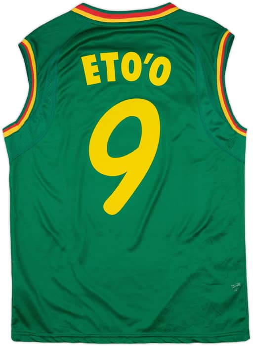 2002 Cameroon Home Vest Shirt Eto'o #9 - 5/10 - (M)