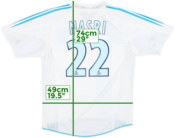 2004-05 Olympique Marseille Home Shirt Nasri #22 - 8/10 - (S)