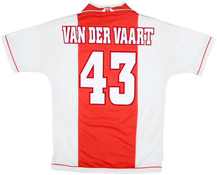 1999-00 Ajax Home Shirt Van Der Vaart #43 - 8/10 - (M)