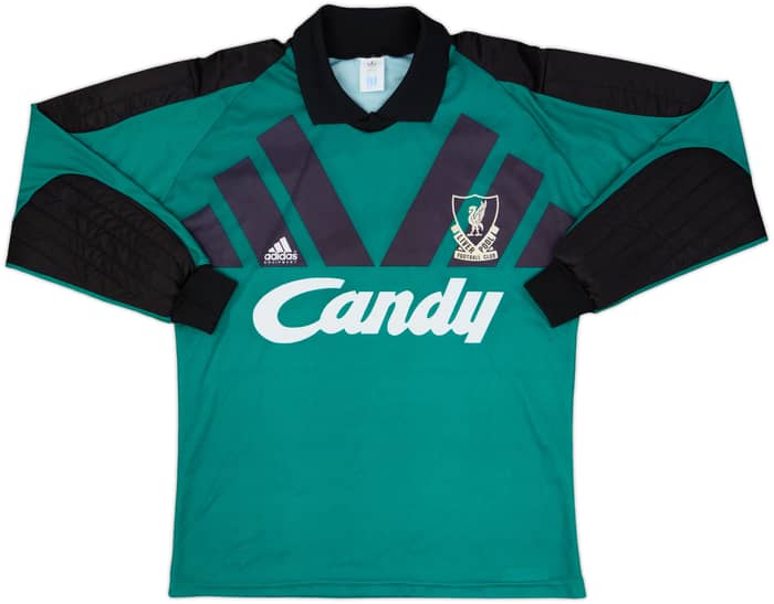 1991-92 Liverpool GK Shirt - 8/10 - (M)