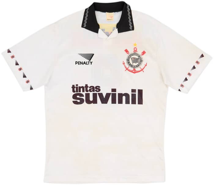 1995 Corinthians Home Shirt #9 - 6/10 - (L)