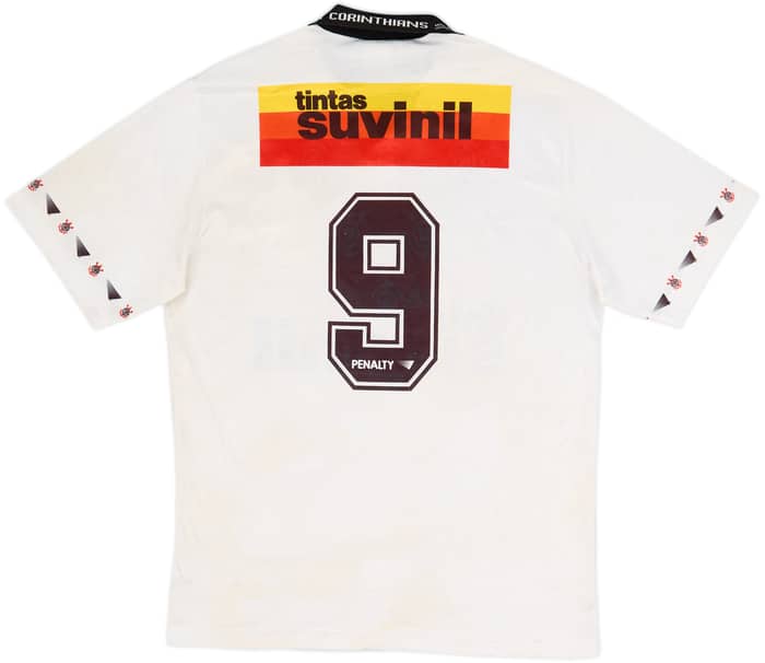 1995 Corinthians Home Shirt #9 - 6/10 - (L)