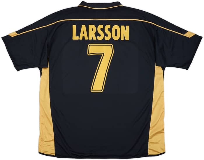 2003-04 Celtic Away Shirt Larsson #7 - 8/10 - (XXL)