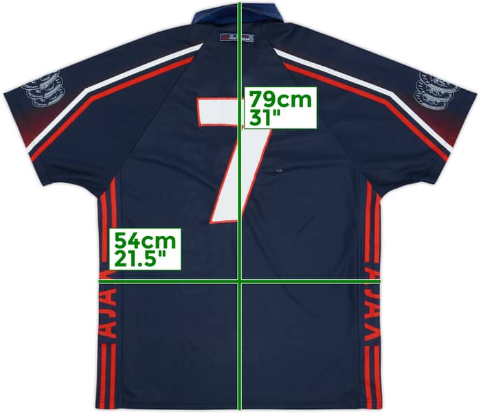 Camiseta de visitante del Ajax 1997-98 #7 - 6/10 - (L)